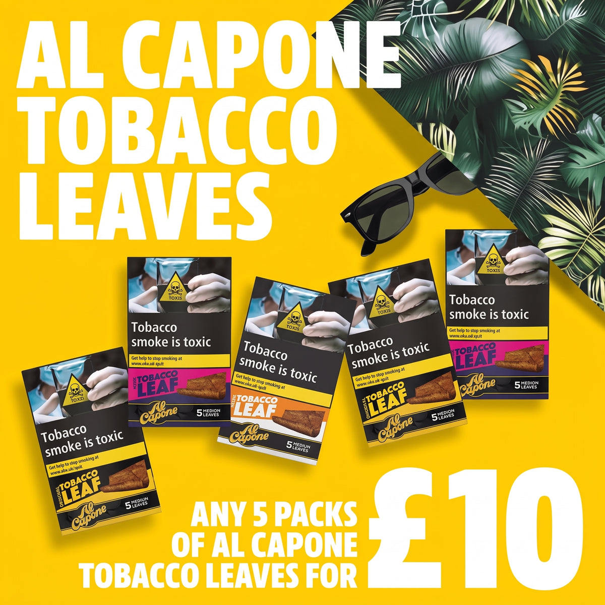 Al Capone Tobacco Leaf Bundle - 5 for £10