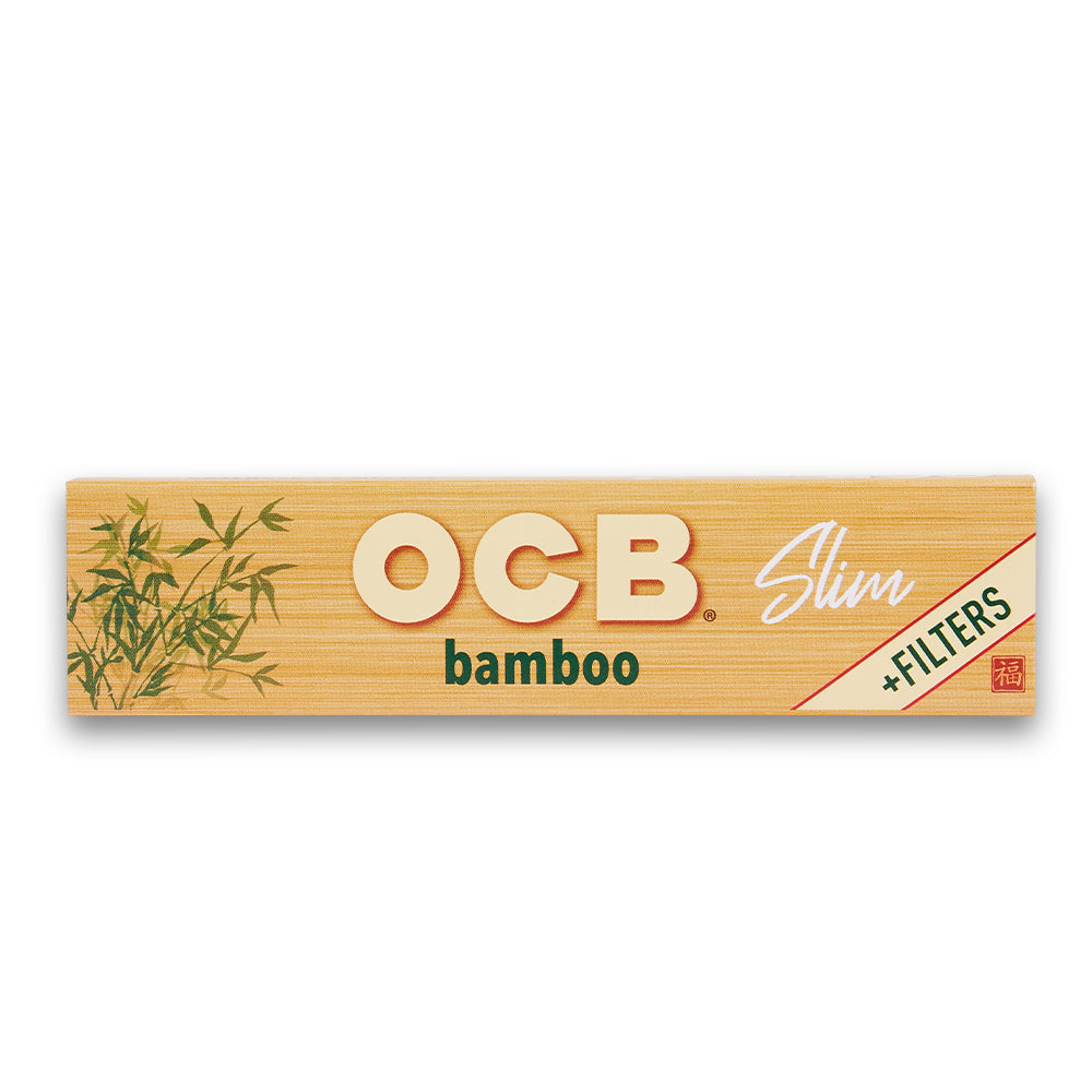 OCB Slim Bamboo King Size Rolling Papers + Paper Filter Tips
