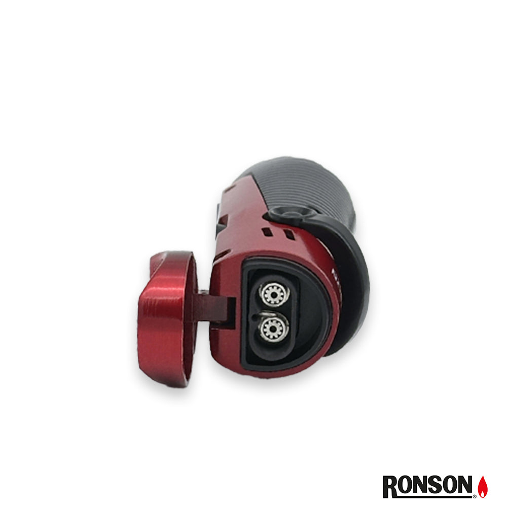 Ronson Bora Cigar Lighter Jet Gas Lighter RED/BLACK (117001)