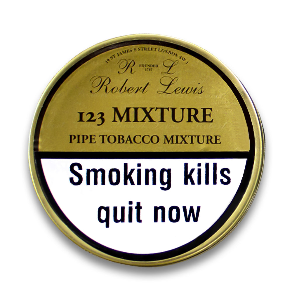 Robert Lewis 123 Mixture Pipe Tobacco 50g Tin
