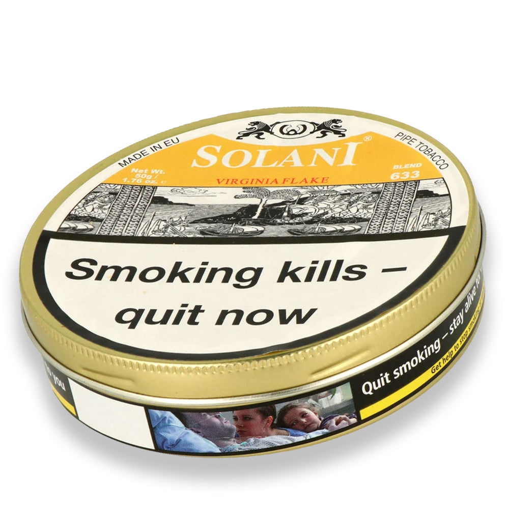 Solani Virginia Flake Blend 633 Pipe Tobacco 50g Tin