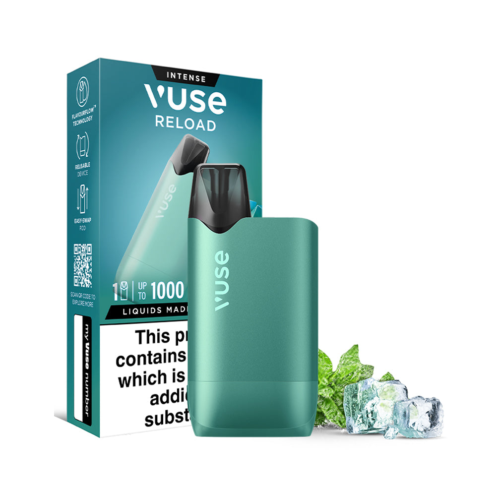 Vuse Go Reload 1000 Box Mint Ice 20MG/ML Bull Brand Vuse Go Reload 1000 Box Mint Ice 20MG/ML Bull Brand