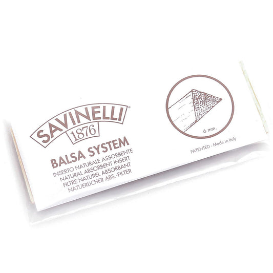 Savinelli Balsa 6mm Pipe Filters - Pack of 20