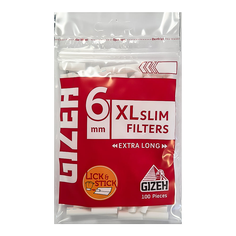  Gizeh Pure XL Slim Filter 10 Bags, 120 Filters, 6 mm, Yellow  (415925015) : Health & Household