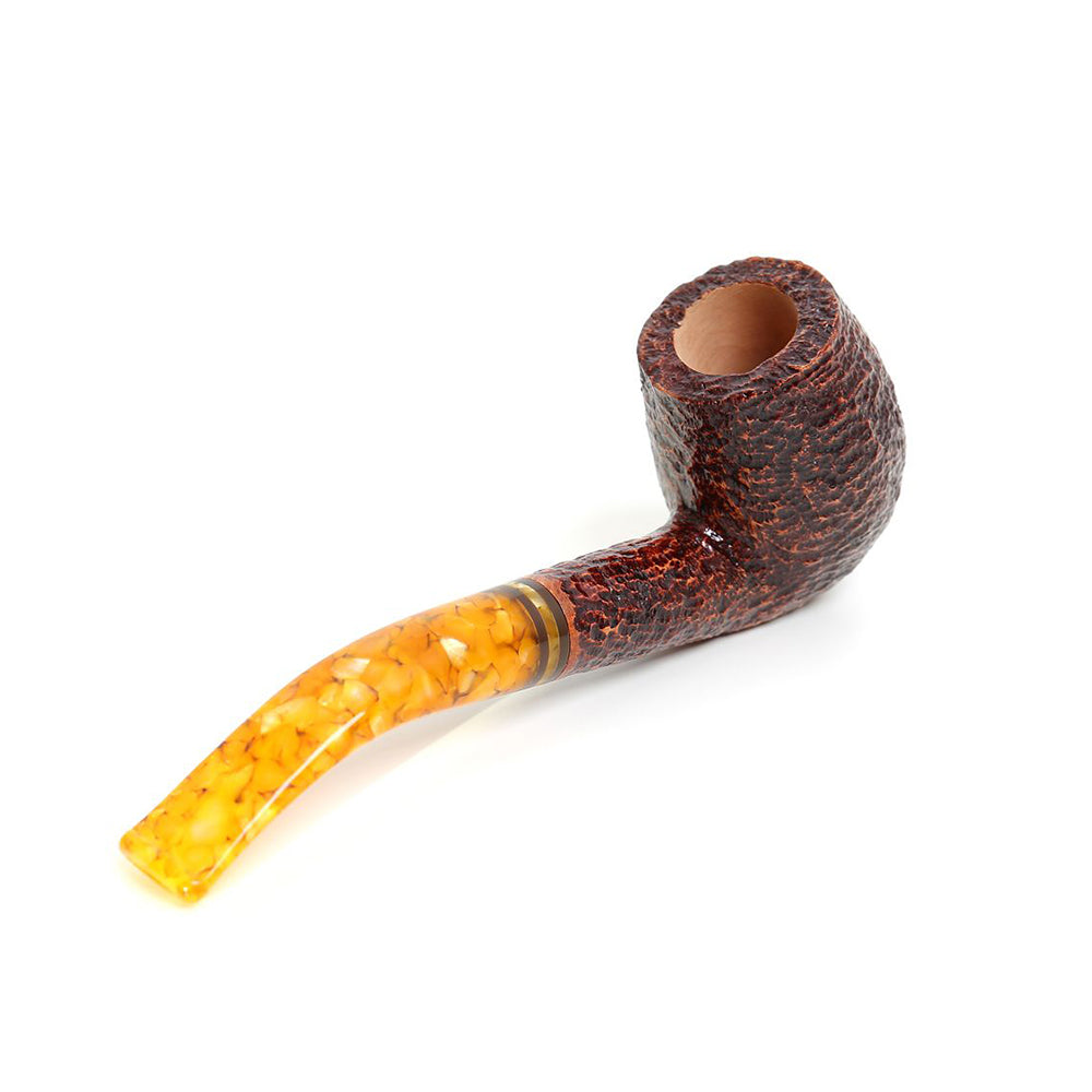 Savinelli Miele 670 Rustic Bent Honey 6mm Filter Fishtail Pipe