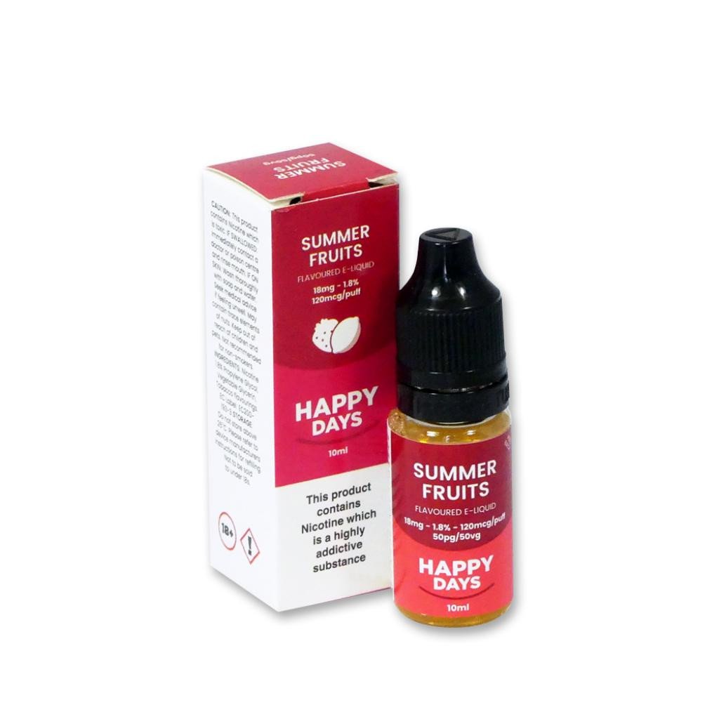 Happy Days Summer Fruits E-Liquid 18mg | Buy Online | Bull Brand Happy Days Summer Fruits E-Liquid 18mg | Buy Online | Bull Brand