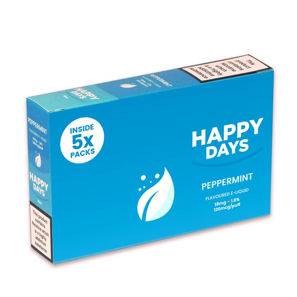 Happy Days Pepper Mint E-Liquid 18mg