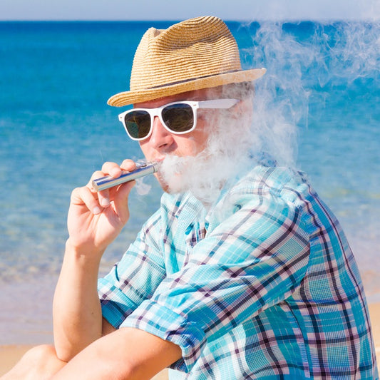 Vaping on the beach