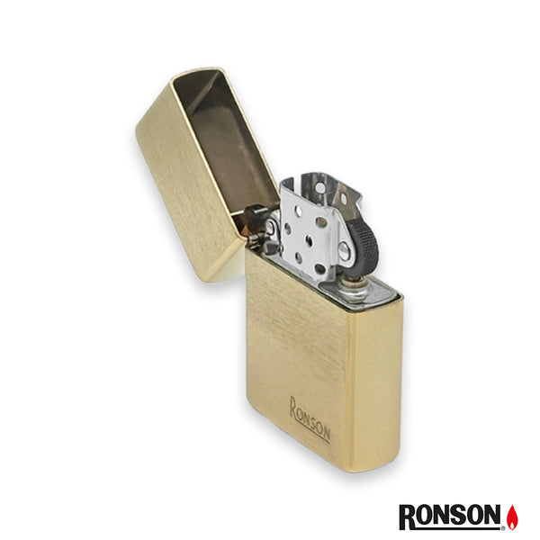 Ronson Fluid Lighter Gold Brushed (200010) | Buy Online | Bull Brand