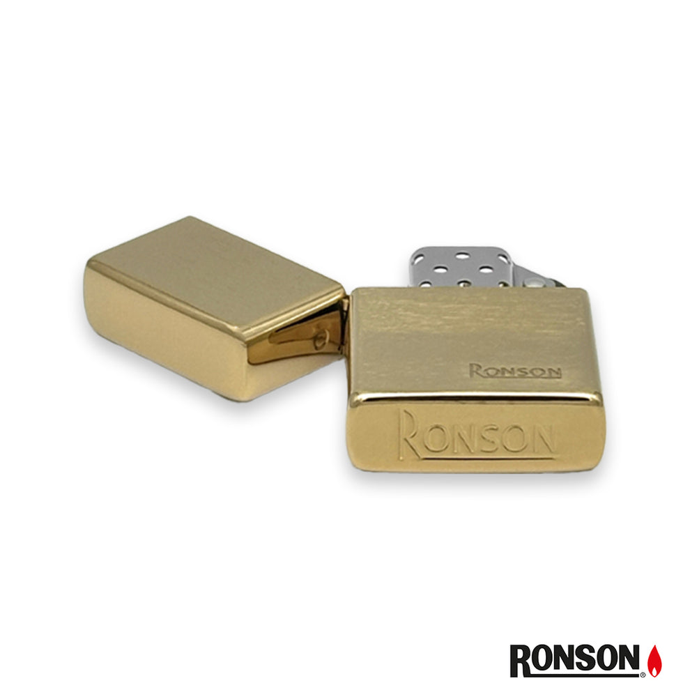 Ronson Fluid Lighter Gold Brushed (200010) | Buy Online | Bull Brand
