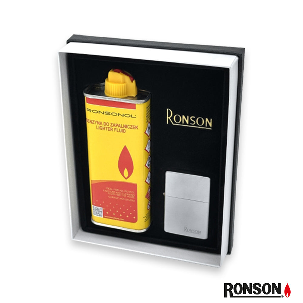Ronson Gift Set Matt Chrome (300005)