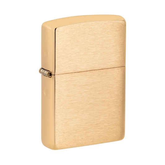 Zippo Lighter - Classic Brushed Solid Brass