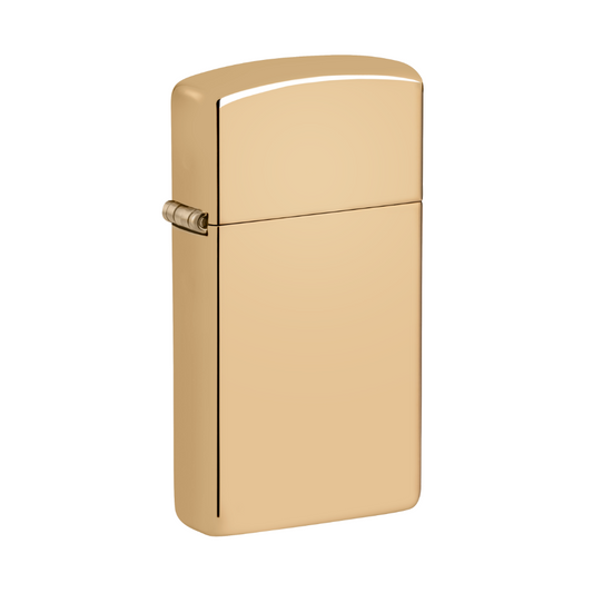 Zippo Lighter - Slim® High Polish Brass