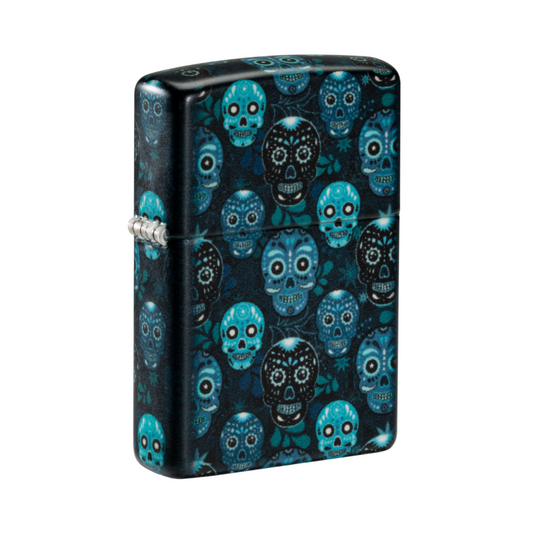 Zippo Lighter - Sugar Skulls Design