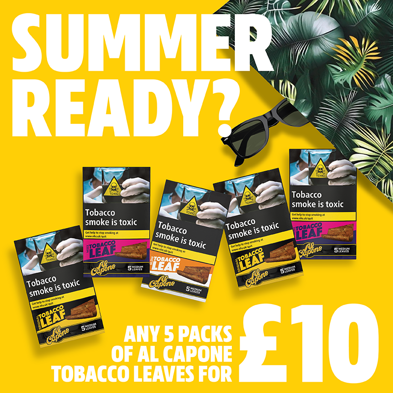 Al Capone Tobacco Leaf Bundle - 5 for £10