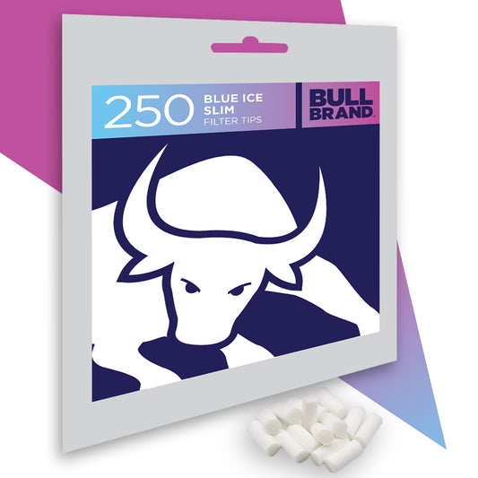 Bull Brand Blue Ice (Berry & Menthol) Slim Filter Tips Bags 250's