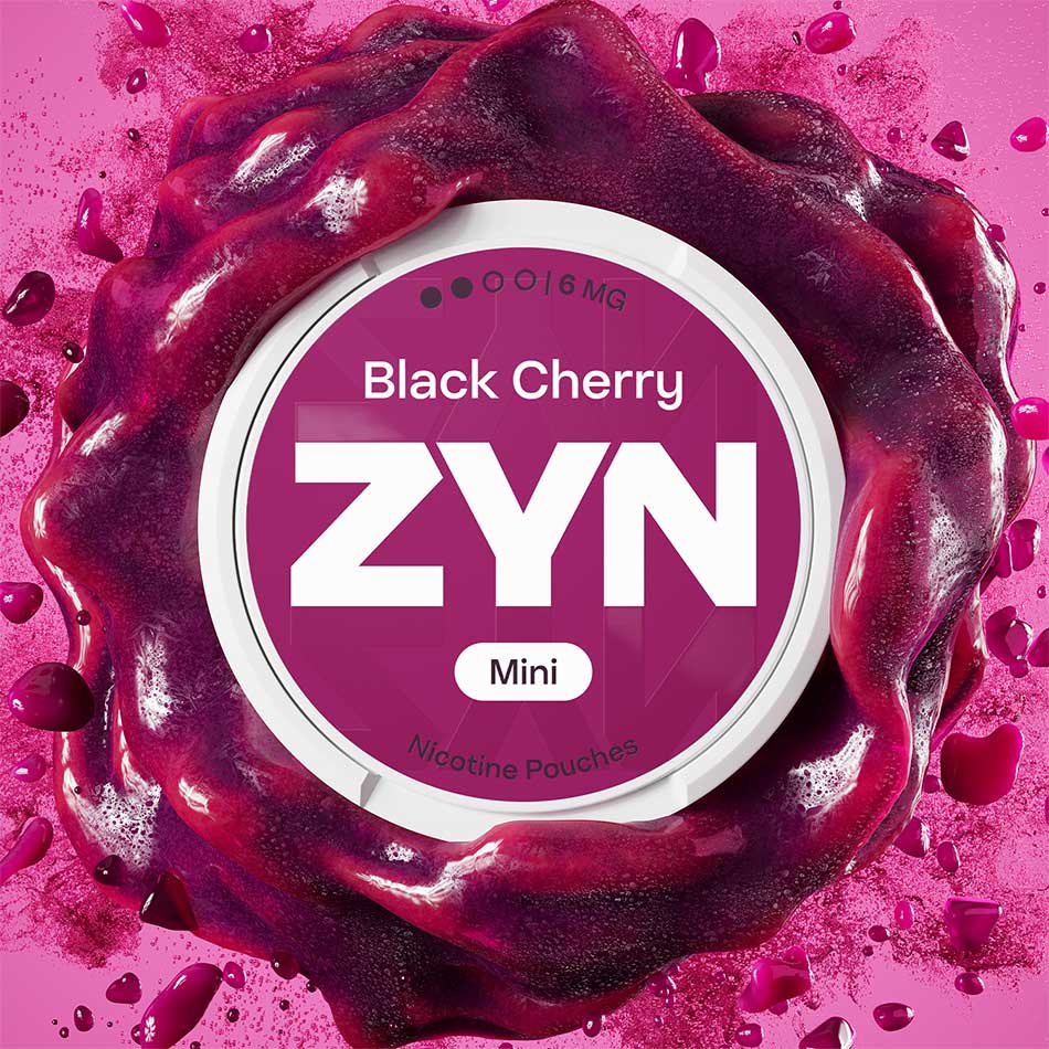 Zyn Nicotine Pouch Black Cherry 6mg Strong MINI