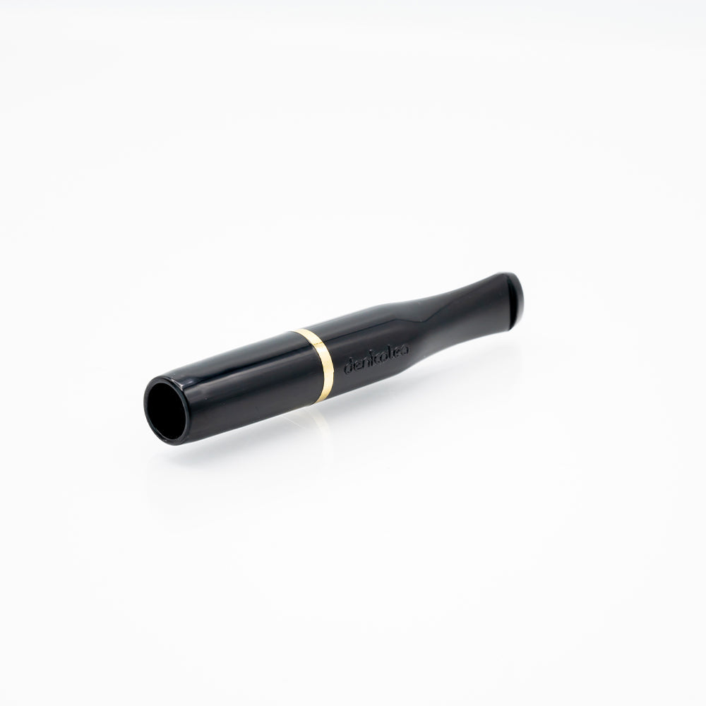 Denicotea Cigarette Holder - Black with Gold Band Bull Brand Denicotea Cigarette Holder - Black with Gold Band Bull Brand