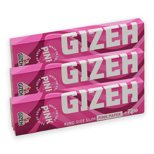 Gizeh King Size Slim Pink Extra Fine Rolling Papers