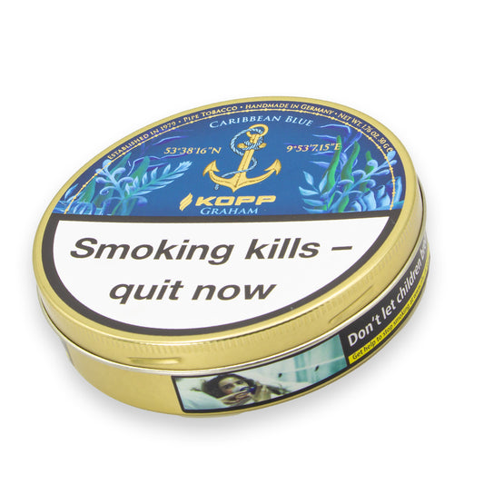 Kopp Caribbean Blue - Graham Pipe Tobacco 50g Tin