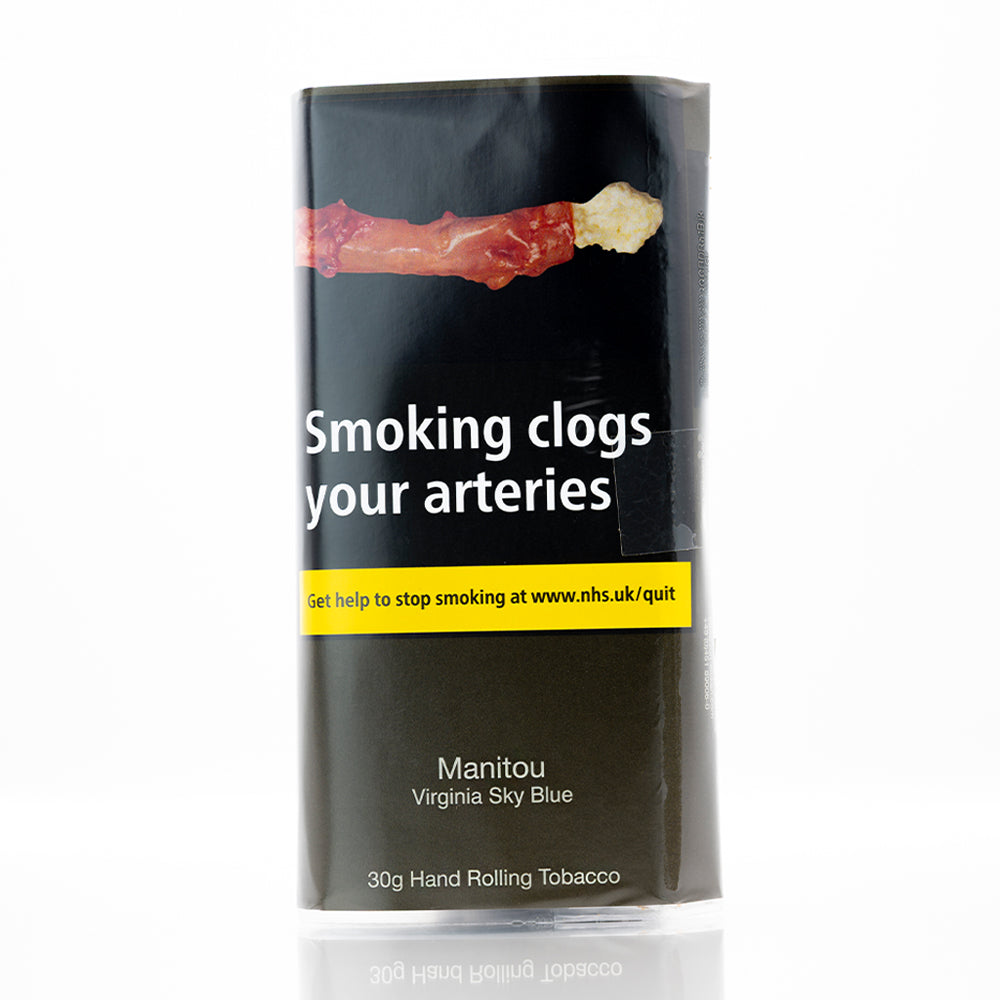manitou tobacco buy online blue Manitou SKY BLUE HRT Additive Free 30g Manitou SKY BLUE Hand Rolling