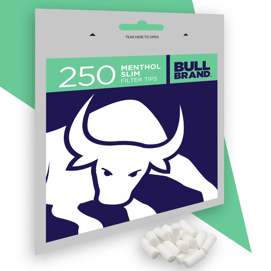 Bull Brand Menthol Slim Filter Tips Bags 250's
