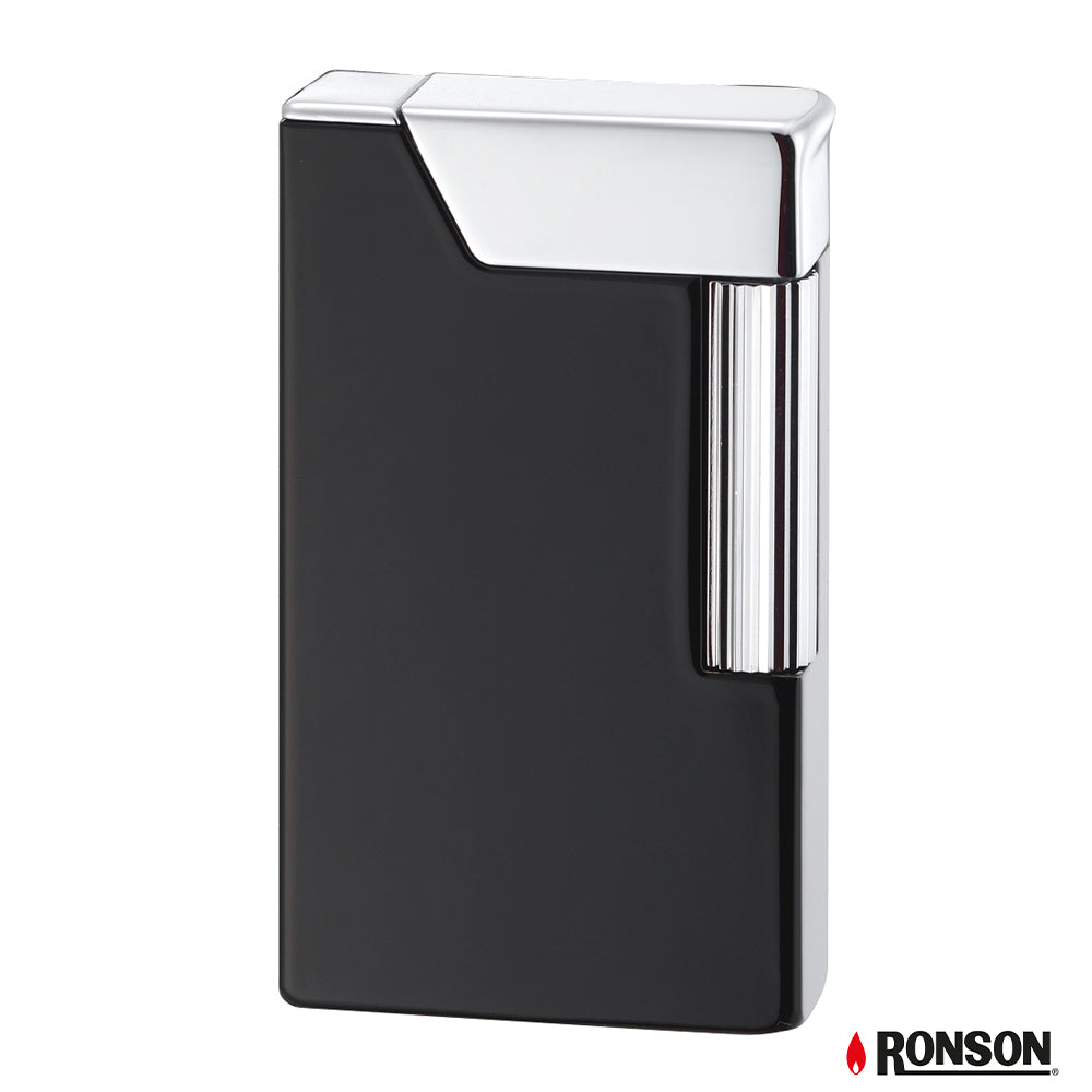 Ronson Eloquence Black Lacquer Flint Oil Lighter (R260011)