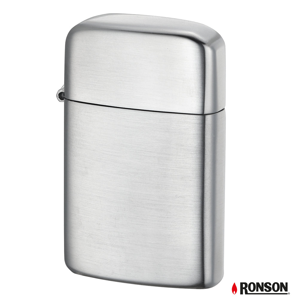 Ronson Typhoon Nickel Satin Flint Oil Lighter (R301001)