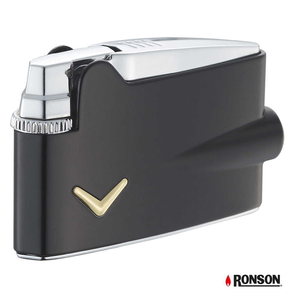 Ronson Premium Varaflame Black Matte Lighter (RPV3010)