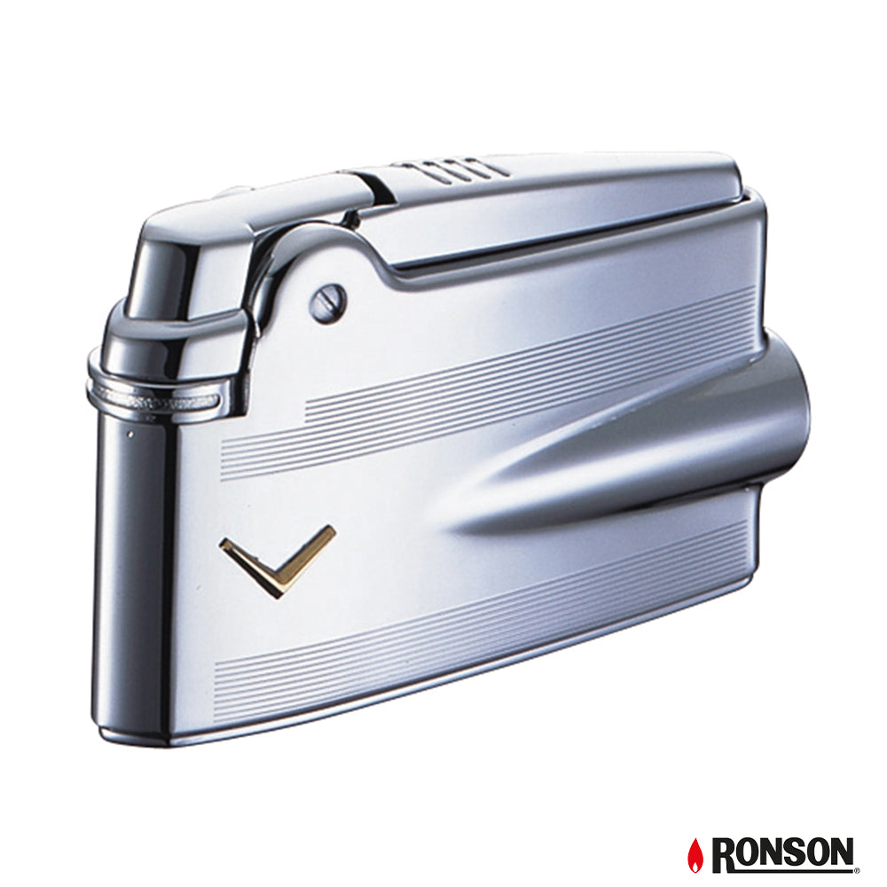 Ronson Premium Varaflame Silver Antique Lighter (RPV3009)