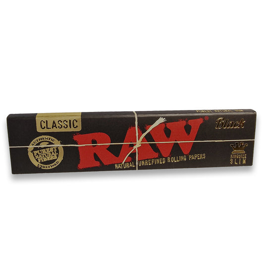 RAW BLACK Classic King Size Slim Papers