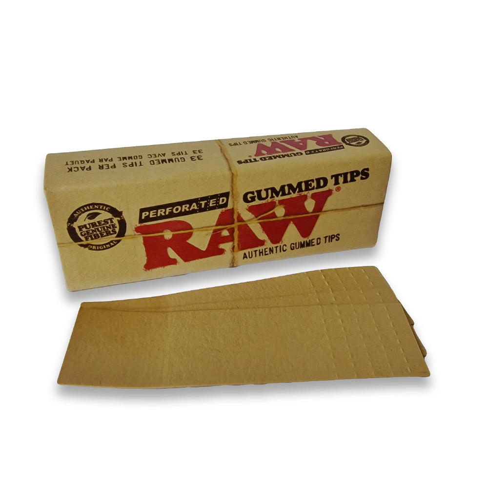 RAW Paper Gummed Perforated Tips