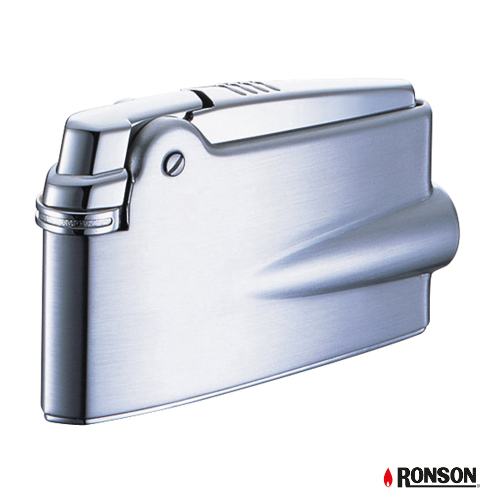 Ronson Premium Varaflame Chrome Satin Lighter (RPV2001)