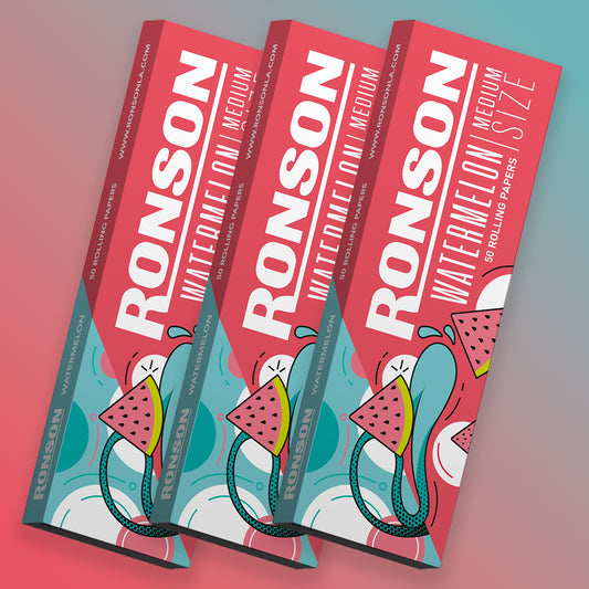 Ronson Watermelon Rolling Papers 3 Pack