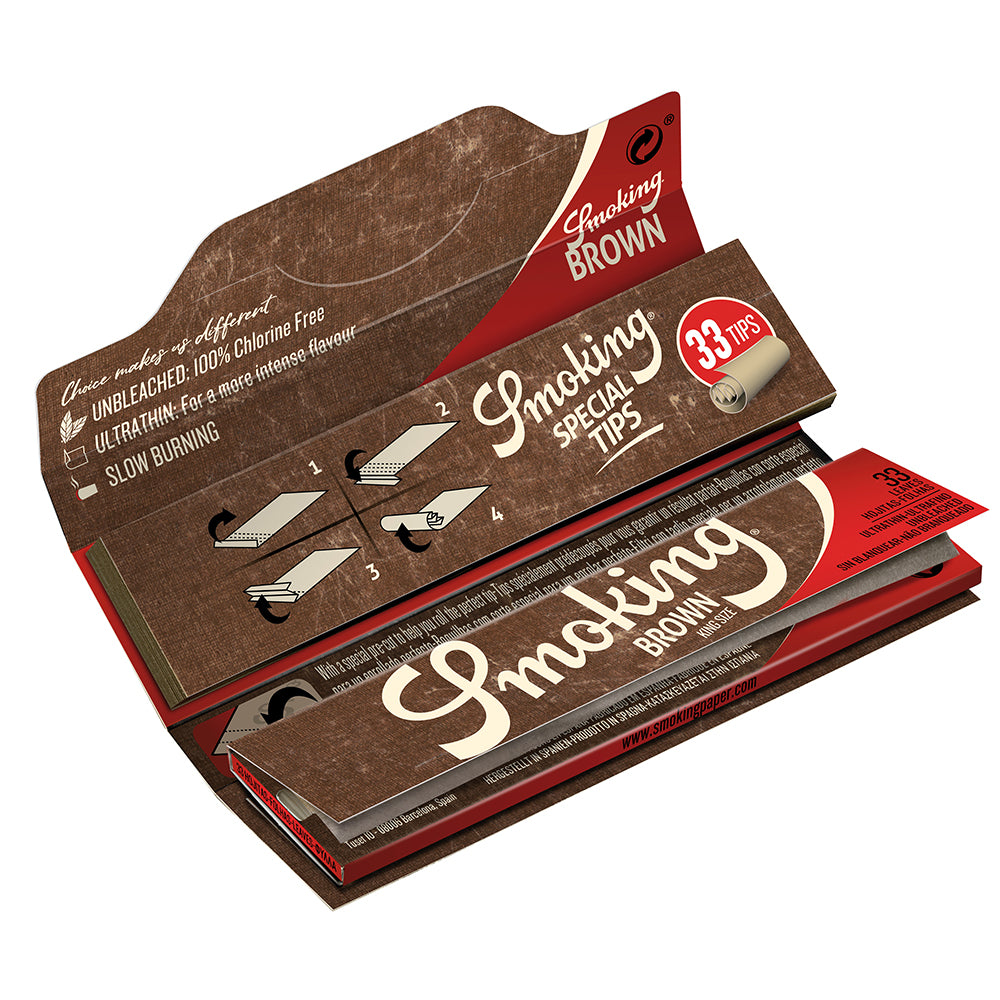 Smoking Brown Kingsize Papers + 33 Tips
