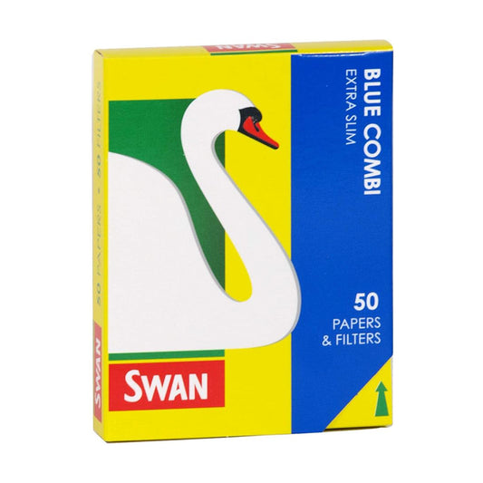 Swan Blue Combi Extra Slim 50 Papers & Filters
