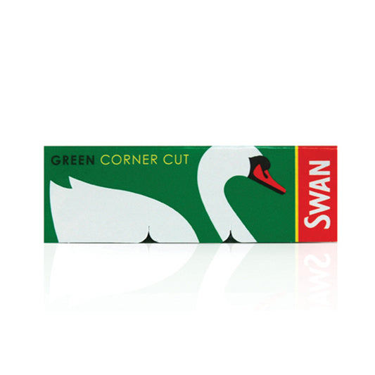 Swan Regular Green Cut Corners Rolling Papers