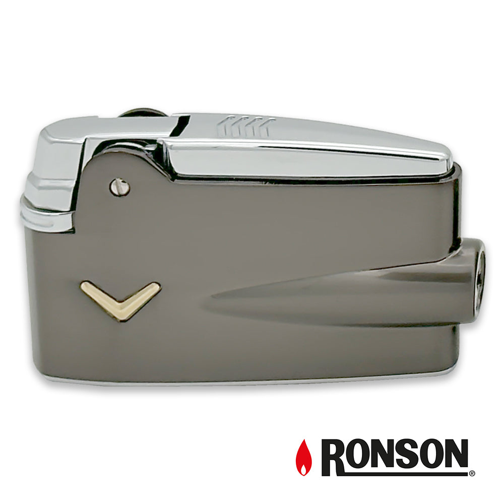 Ronson Premium Varaflame Gun Metal Lighter (RFL100003)