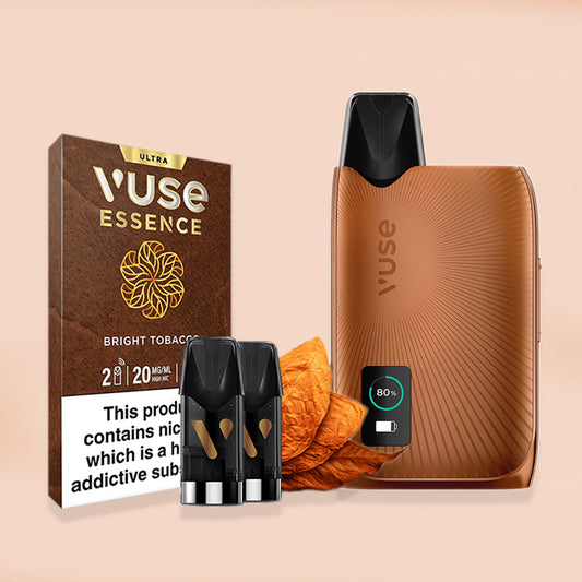 Vuse ULTRA Device Copper + 2PK  Bright Tobacco Ultra Pods - Bundle