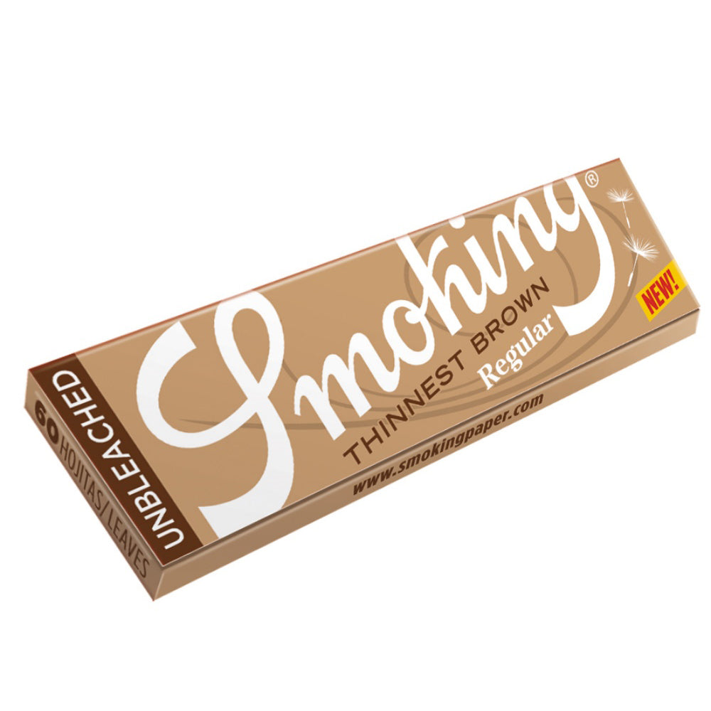 Smoking Unbleached Thinnest Brown Regular Papers