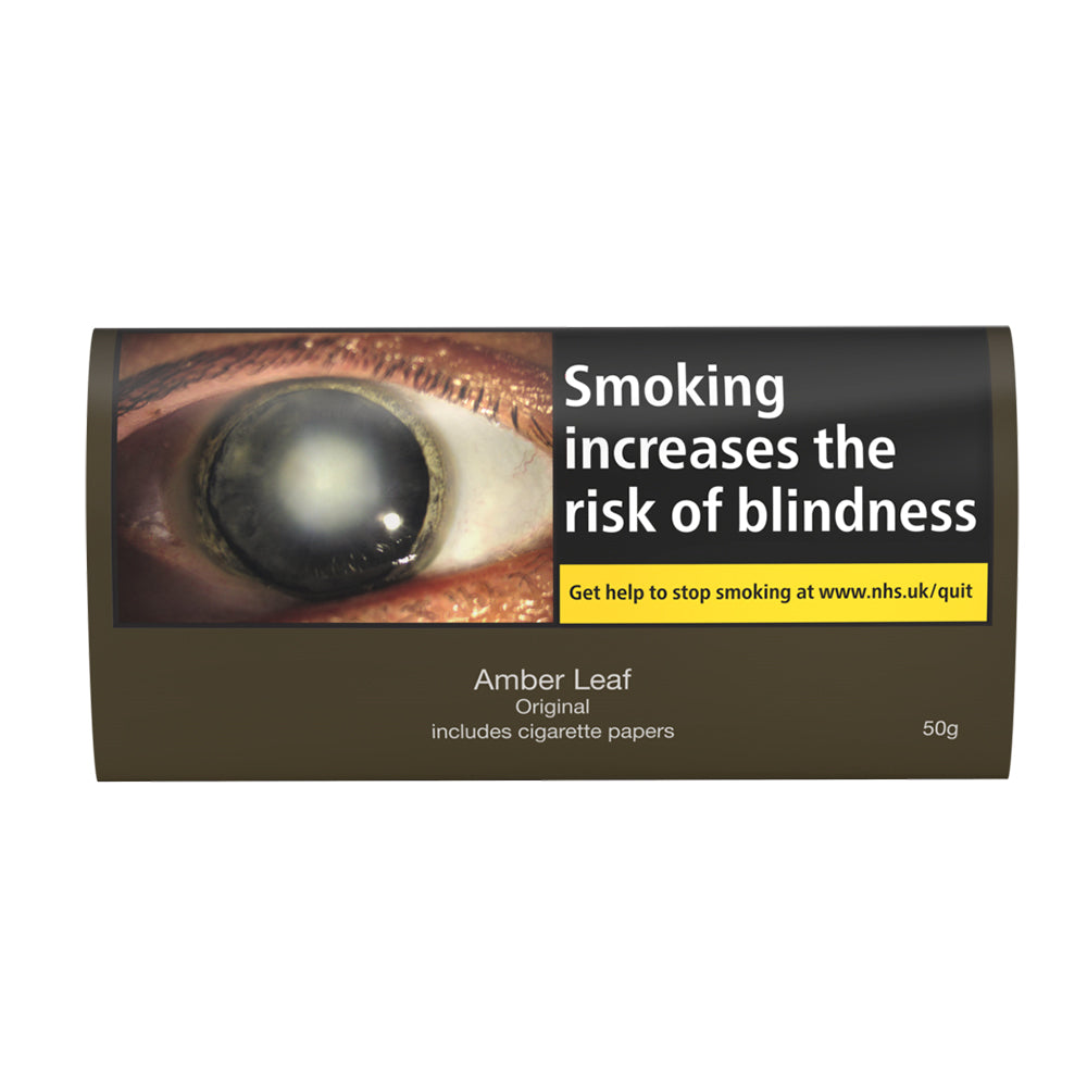 Amber Leaf Original Hand Rolling Tobacco 50g Pouch Including Paper