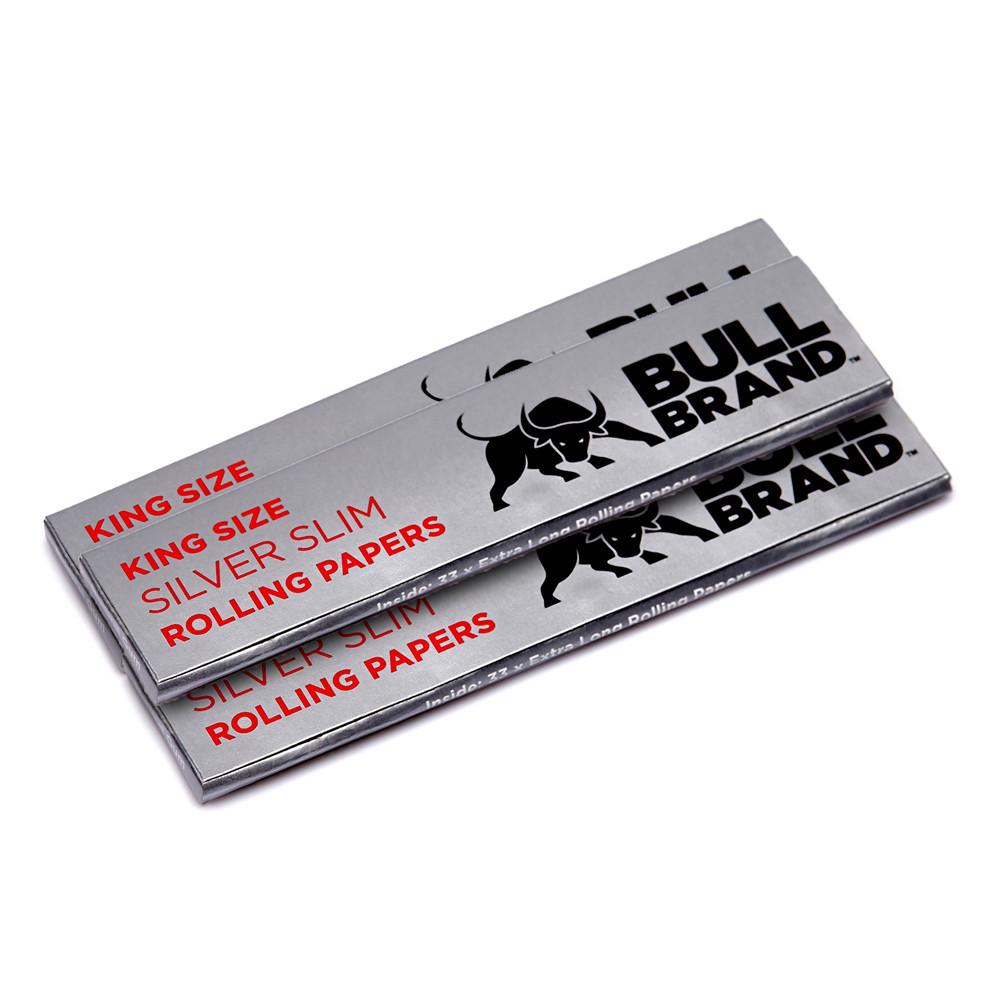 Bull Brand Silver King Size Slim Papers 3 Pack