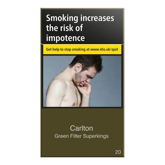 Carlton Green Filter Superkings 20s Cigarettes