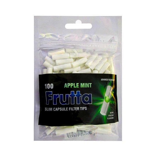 Frutta Apple Mint Slim Capsule Filter Tips Bag of 100