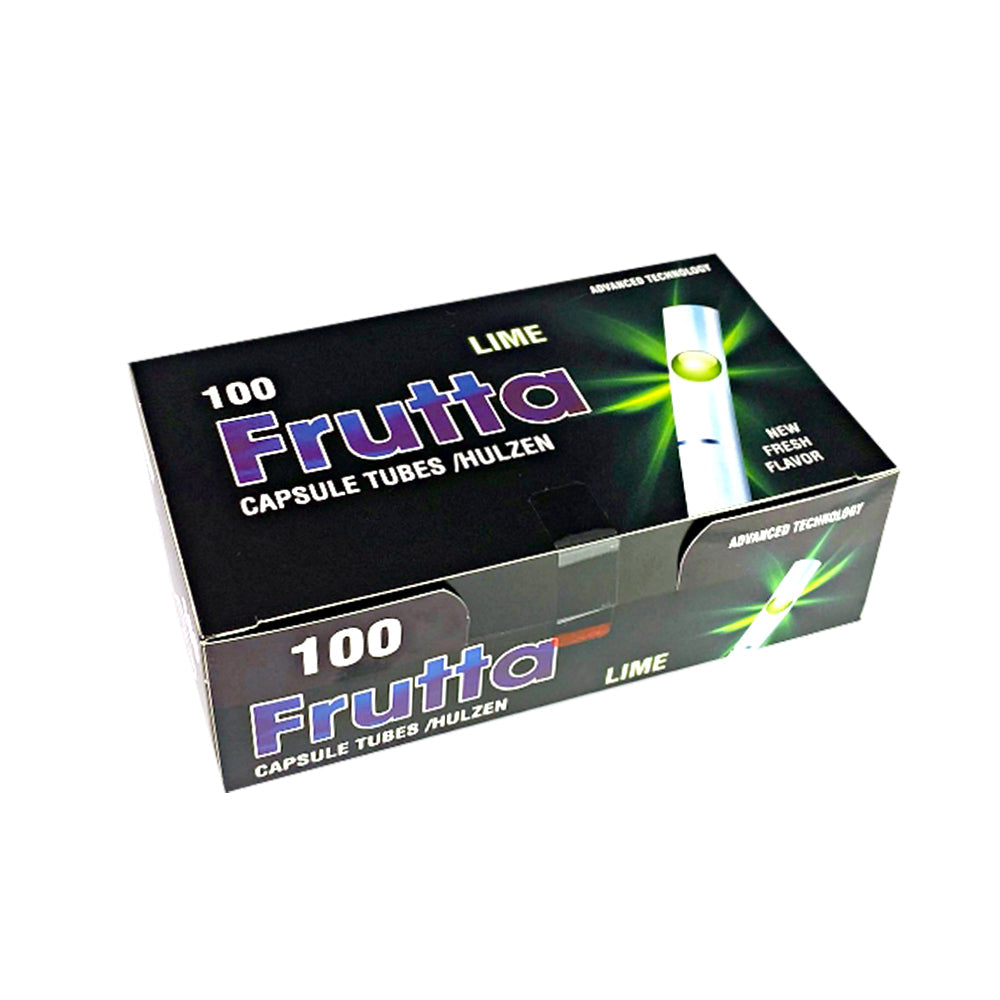 Frutta Lime Flavoured Capsule Tubes for Cigarettes 100 Pack