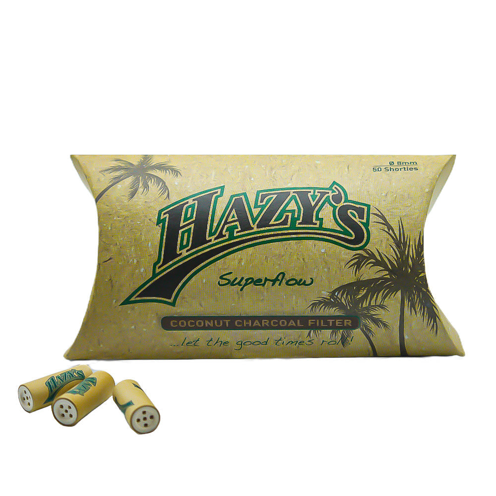 Hazy's 8mm RYO Coconut Charcoal Filters 50 pcs
