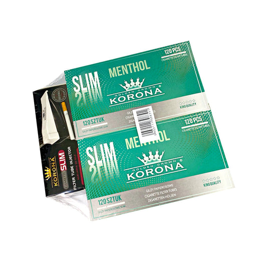 Two Box Menthol Filter Tubes and Filter Tube Injector Combo Pack from Korona