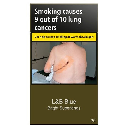L&B Blue Bright Superkings 20s Cigarettes