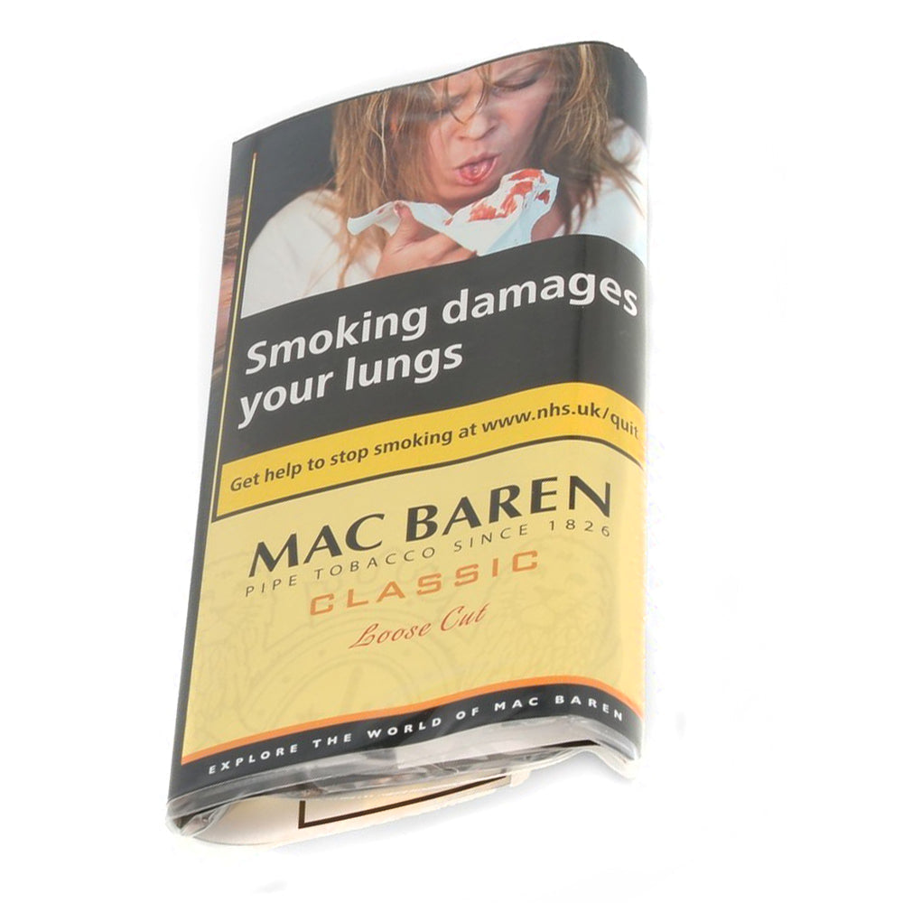 Mac Baren Classic Loose Cut (Vanilla Cream) Pipe Tobacco 40g Pouch