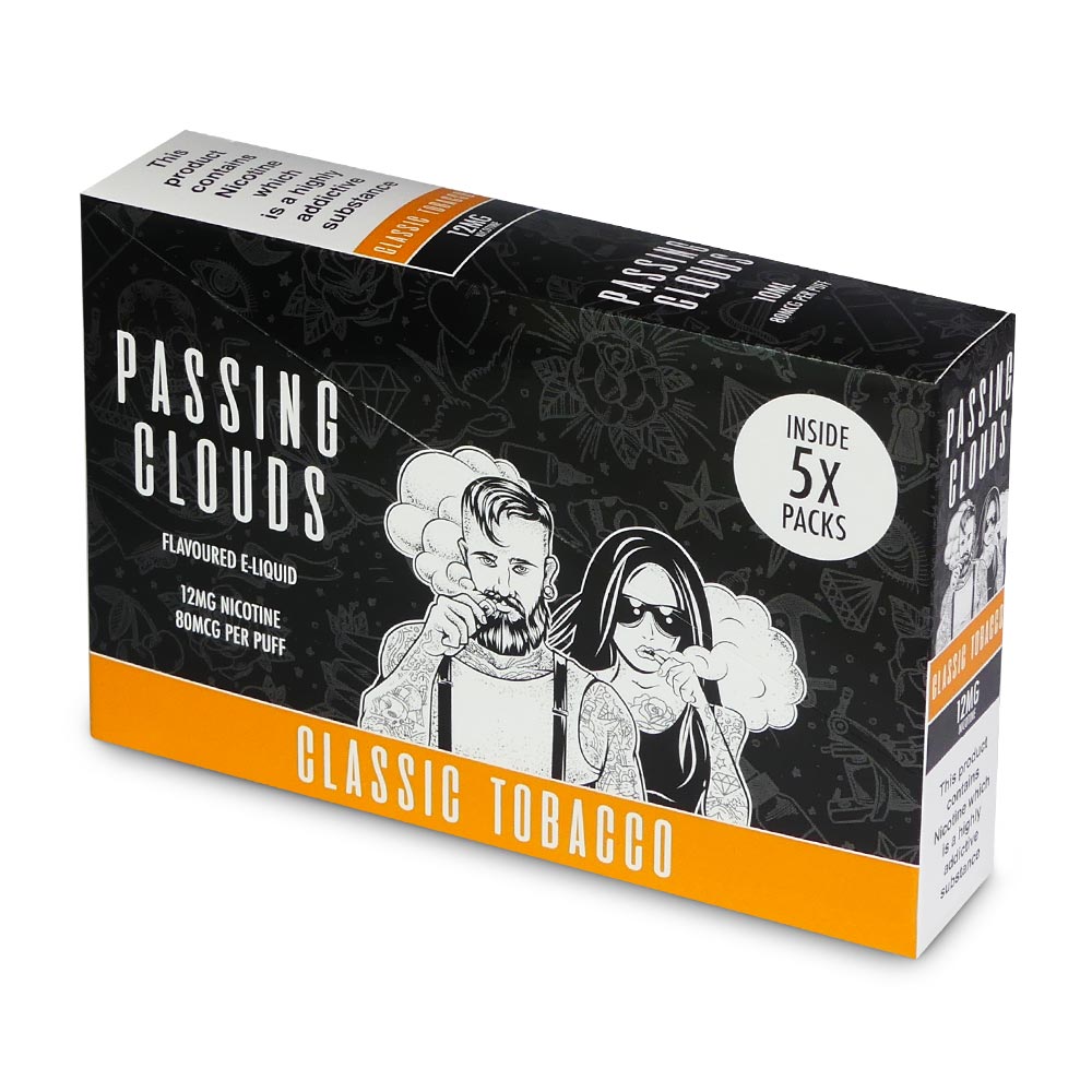 Passing Clouds Classic Tobacco E-Liquid 12mg | Buy Online | Bull Brand Passing Clouds Classic Tobacco E-Liquid 12mg | Buy Online | Bull Brand